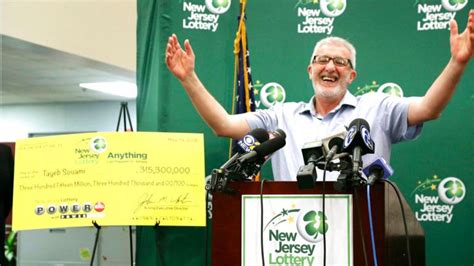 New Jersey man claims $315 million Powerball jackpot .